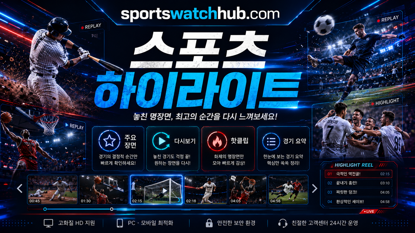 경기 주요 장면과 결과 흐름을 정리한 화면